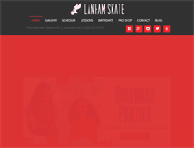 Tablet Screenshot of lanhamskatecenter.com